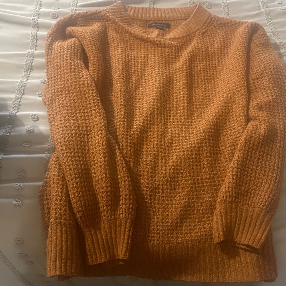 American Eagle Outfitters Women's Crewneck Sweater - Amber